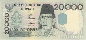 Indonesien 20.000 Rupiah 2001 p138d